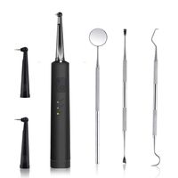 Electric Dental Calculus Remover with LED, High-Frequency Vibration Tooth Tartar Scraper for Teeth Calculus/Tartar/Dental Plaque/Smoke Stain Remover, Professional Teeth Polishing Cleaning Tools