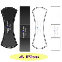 HappyCover Premium Fixate Rubber Pads,Multi-Purpose Nano Gel Pads Washable and Reused,Sticky Cell Phone Holder for Car,Amazing Magic Sticker,Universal Non-Slip Mat (Black and White Moon 2SETS)