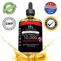 Hemp Oil for Pain Anxiety Relief :: Hemp 10,000mg :: Hemp Extract :: May Help with Inflammation, Joints, Mood, Sleep & More :: Hemp Drops :: Rich in Omega 3,6,9 (Peppermint)
