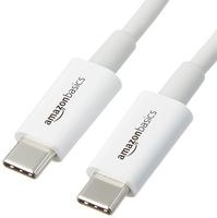 AmazonBasics USB Type-C to USB Type-C 2.0 Cable - 9 Feet  (2.7 Meters) - White, 5-Pack