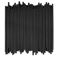 Disposable Drinking Straws - 7 3/4 Inches Long - Standard Size (Black, 1000)