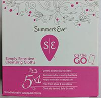 Summer's Eve Feminine Cleansing Cloths, Sensitive Skin 16 ea by CB