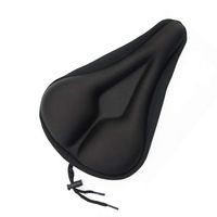 Emoly Bike Seat Cover, Extra Soft Gel Bicycle Seat, Bike Saddle Cushion with Water&Dust Resistant Cover for Indoor and Outdoor Cycling (Black)