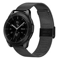 Businda Compatible Samsung Galaxy Watch 46mm/Gear S3 Frontier/Classic Band, 22mm Stainless Steel Bracelet Strap Replacement for Samsung Galaxy Watch 46mm Smartwatch(Black)