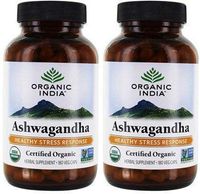 Organic Ashwagandha (Pack of 2) Helps Promote a Healthy Stress Response, 180 Vegetarian Capsules
