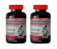 Pills for Men - Muira PUAMA Extract - Male Enhancement Pills - Brain and Memory Supplements - 2 Bottles (180 Capsules)