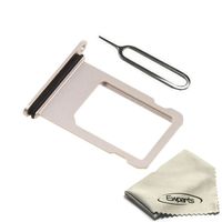 Ewparts Sim Card Tray Slot Replacement for iPhone 7 4.7 Inch + SIM Card Tray Open Eject Pin (Gold)
