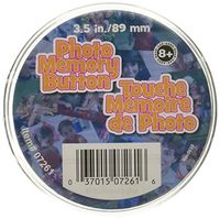 The New Image Group Memory Button 3-1/2"-Clear Plastic