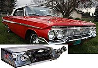 Custom Autosound Stereo compatible with 1961-1962 Chevy Impala, USA-630 II High Power 300 watt AM FM Car Stereo/Radio