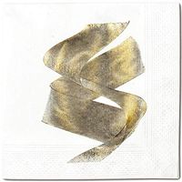 Napkins Brush Strong 100 Pack Gold Foil Cocktail disposable paper supplies