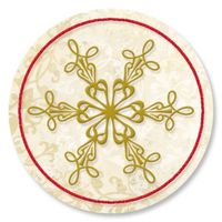 Rejoice Snowflake Christmas Envelope Seals- Set of 72 Holoiday Envelope Stickers