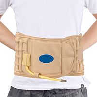 ZSZBACE Spinal Decompression Belt, Inflatable Lumbar Massage Traction Belt for Physical Relief The Pain of Lower Back Waist (White)