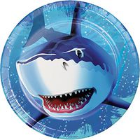 Shark Splash Paper Plates, 24 ct