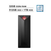HP 2019 Omen 875 Obelisk Gaming Desktop (9th Gen Intel 8-Core i7 9700k up to 4.90 GHz, 32GB DDR4 RAM, 512GB SSD + 1TB HDD, NVIDIA GeForce GTX 1660 Ti, Bluetooth, WiFi, Windows 10)