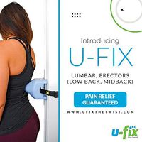 U-Fix Back and Neck Massager, Hands Free, Muscle Relief, Workout Recovery (Blue - Sport)
