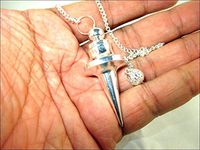 Jet New Disc Metal Silver Plated Pendulum 2 inch Approx. Healing Dowsing A++ Metal Reiki Results Jet International Crystal Therapy Booklet Image is JUST A Reference