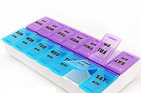 Tablet Organizer for a Week, Twice-a-Day/AM/PM - Deeper and Larger compartments