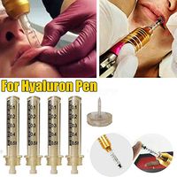 QIYE 0.5Ml Hyaluronic Pen Syringe Ampoule Head for Hyaluron Gun Hyaluron Pen High Pressure Wrinkle Removal Water Syringes,25PCS