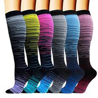 Copper Compression Socks for Men & Women 20-30 mmHg Medical Graduated Compression Stockings for Nurses Shin Splints Diabetic Sports Running Pregnancy (Colour 1, Large/X-Large)