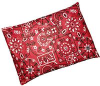 Microwavable Corn Filled Heating Pad and Cold Pack/Washable 100% Cotton Cover (7.5"Wx11"L, Bandana - Shiny Red)