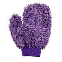 interjunzhan Car Glove, Soft Microfiber Water Absorption Washing Mitten Cleaning Cloth Tool Purple