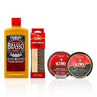 Brasso Polish Pack Bundle Brasso Multi-Purpose Metal Polish, Kiwi Shoe Polish and Brush 1 ea