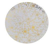 Trendables Premium 8 Inch. Disposable Plastic Plates, Food Grade Plastic Salad/Dessert Plates - Versa Design - 40 Pack