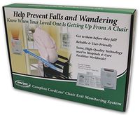 Smart Caregiver® Cordless Exit Alarm with Chair Pressure Sensing Pad - Lets you know when they get up without alarming in their room!
