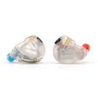 TANSIO Mirai TSMR-3 PRO 3BA Knowles Driver HiFi in-Ear Earphone, with 7 Tuning Switch 2Pin 0.78mm Detachable Cable (Transparent Clear)