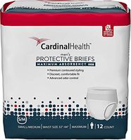 55UWMBSMPK - Cardinal Maximum Absorbency FlexRight Protective Underwear for Men, Small/Medium, 32 - 44, 95 - 185 lbs