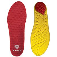 Sof Sole Men's Arch Insoles, Red, Men's 11-12.5
