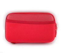 Nylon Hard Shell James Diabetes Compact Case for Glucose Meter Test Strips Lancing Device. (Red)