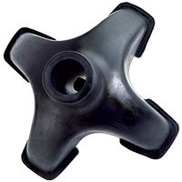 BodyHealt Cane Tip - Self Standing Quad Cane Tips for Walking Canes - Stable Four Point Quadruple Cane Ends. Quad Rubber Replacement Foot Pad - Universal 4 Leg Attachment for Walking Stick. Cane Base