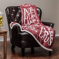 Little Story  Tapestry Cover, Flannel Super Soft Super Luxurious Positive Energy Cure Square Blanket (Purple)