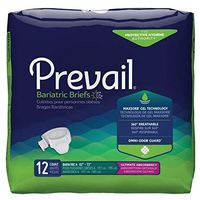 Prevail Bariatric Daily Briefs, Ultimate Absorbency, Size A, 12 Count (Pack of 4 (48 Count))