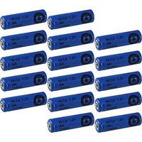 Sixteen (16) AA NiCd Nicad 600 mAh 1.2 V Rechargeable Batteries for Solar Lights, etc