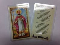 Holy Prayer Cards for Saint Cipriano (San Cipriano) of 2 in Spanish