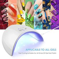 36W UV LED Nail Lamp, Professional Chip Gel Nails UV Light Dryer with12 LED UV Beads, Detachable Tray for Acrylic, Gel Polishes