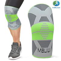 Mauwi Knee Brace - Knee Support for Men & Women - Knee Compression Sleeve for Running, Basketball, Weightlifting, Workout, Crossfit - Knee Stabilizer Brace for Meniscus Tear, Arthritis, Size S