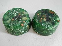2 Transparent Green GP Small Tower Buster Crystal Orgone Generator Energy Accumulator 528Hz/7.83Hz/Advance Harmonics Many Beautiful Ingredients and Colors!! (Transparent Green GP)