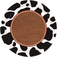 Amscan 541892 Table Needs, Yeehaw Round Plates Party Supplies, 7", Multicolor