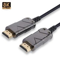 Pacroban 8K HDMI 2.1 Fiber Optic Cable (50ft) Supports 48Gbps Ultra High Speed, 10K 8K 5K 4K at 120Hz 60Hz, Dynamic HDR & Dolby Atmos
