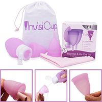 New Year Sale: InvisiCup Complete Menstrual Cup Kit with 2 Cups & Silicone Wash Bottle