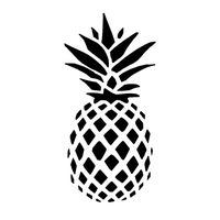 Fashion Family Car Styling Window Door Decal Pineapple Pattern Sticker Decor - Black