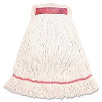 Genuine Joe GJOLWH1BCT Narrow Band Blend Lg Loop Wet Mop, 12oz, 12/Ct, White (Pack of 12)
