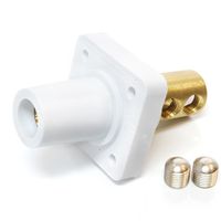 Marinco CL40FRB-BX CL Cam Type, Panel Mount, 400 Amp, 600 Volt, 2/0 - 4/0 AWG double set screw, Female - White (B)