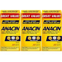 Anacin Tablets 300 Tablets (Pack of 3)