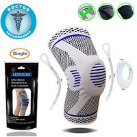 Professional Knee Brace Compression Sleeve - Best Knee Pads Knee Braces for Men Women, Medical Grade Knee Sleeves Support for Meniscus Tear, Arthritis, Joint Pain Relief, Sports Injury Recovery