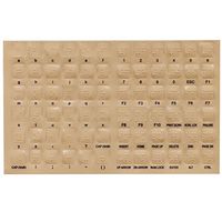 LS&S Transparent Braille Keyboard Stickers