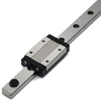 ReliaBot 350mm MGN12 Linear Rail Guide and Black MGN12H Carriage Block with Anti-Fall Strips for 3D Printer and CNC Machine